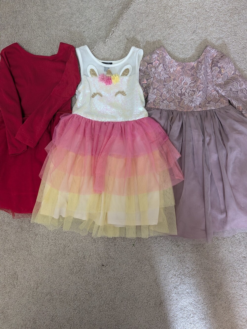 3 Girls Tulle Dresses